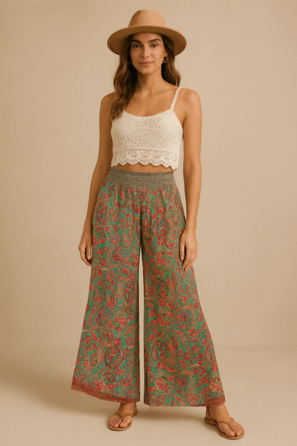 pantalon de seda boho