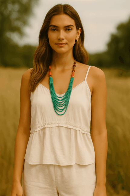 Blusa top de volantes boho nannar con tirantes - La Gata Voladora