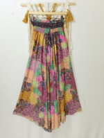 pantalón de seda boho Yemanjá Gold - La Gata Voladora