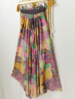 pantalón de seda boho Yemanjá Gold - La Gata Voladora