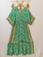 vestido de seda Nefertiti oversize boho chic - La Gata Voladora