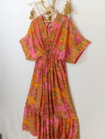 vestido de seda Nefertiti oversize boho chic - La Gata Voladora