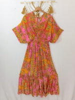 vestido de seda Nefertiti oversize boho chic - La Gata Voladora