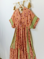 vestido de seda Nefertiti oversize boho chic - La Gata Voladora