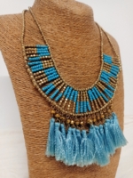 collar turquesa bohemio