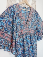 Vestido de la india de seda bohemio - La Gata Voladora