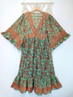 Vestido de la india de seda bohemio - La Gata Voladora