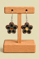 Pendientes de Ceramica Fio Grandes marron La Gata Voladora Laujar De Andarax Almeria
