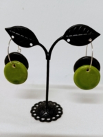 Pendientes de Cerámica Moon Artesanales - La Gata Voladora