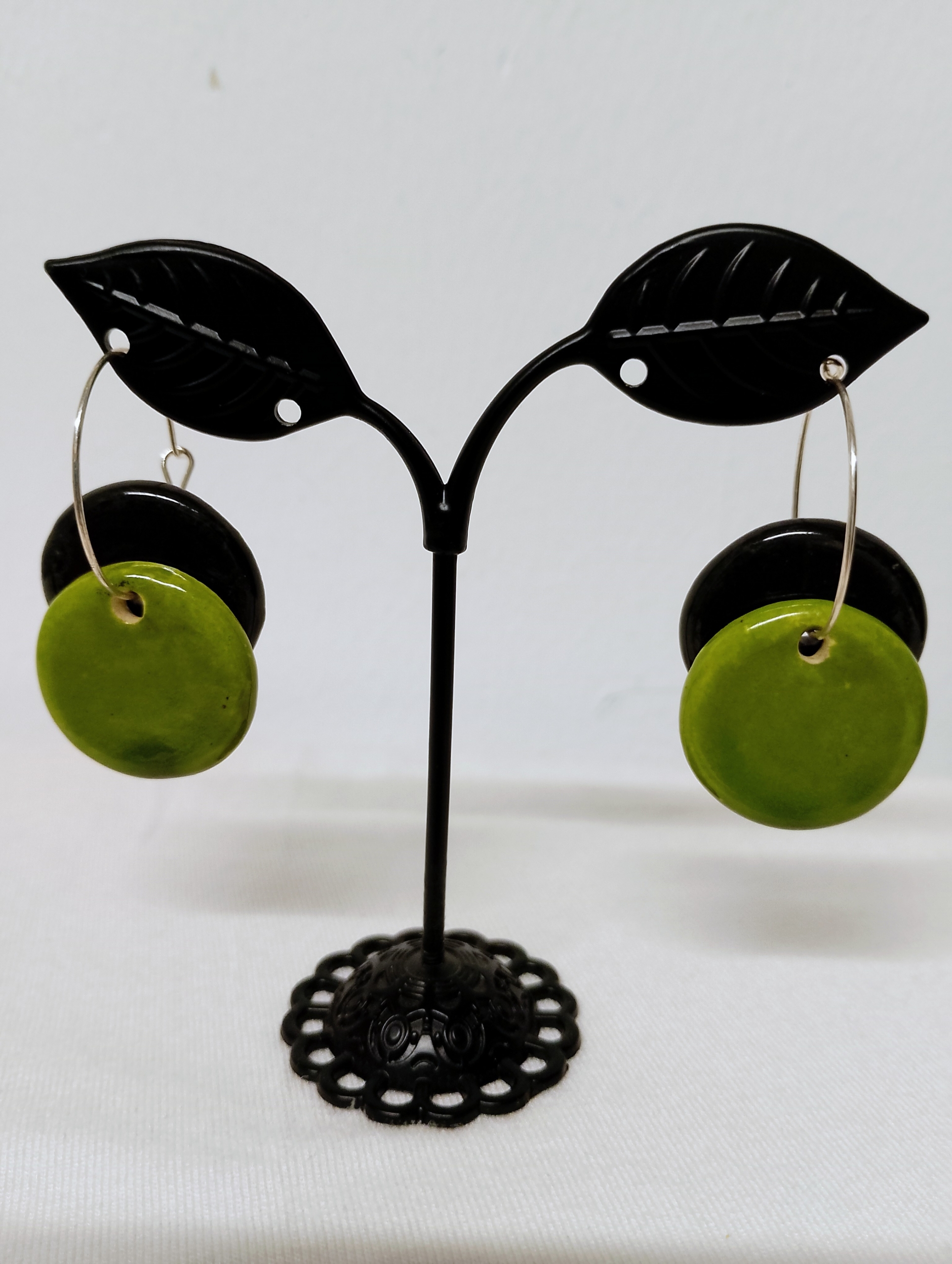 Pendientes de CerĂ¡mica Moon Artesanales - La Gata Voladora1 Pendientes de CerĂ¡mica Moon Artesanales - La Gata Voladora