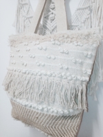 bolso de algodón macramé