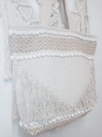 bolso de algodón macramé