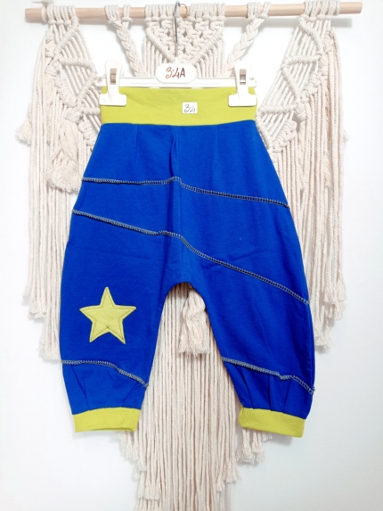 pantalón bombacho niño azul