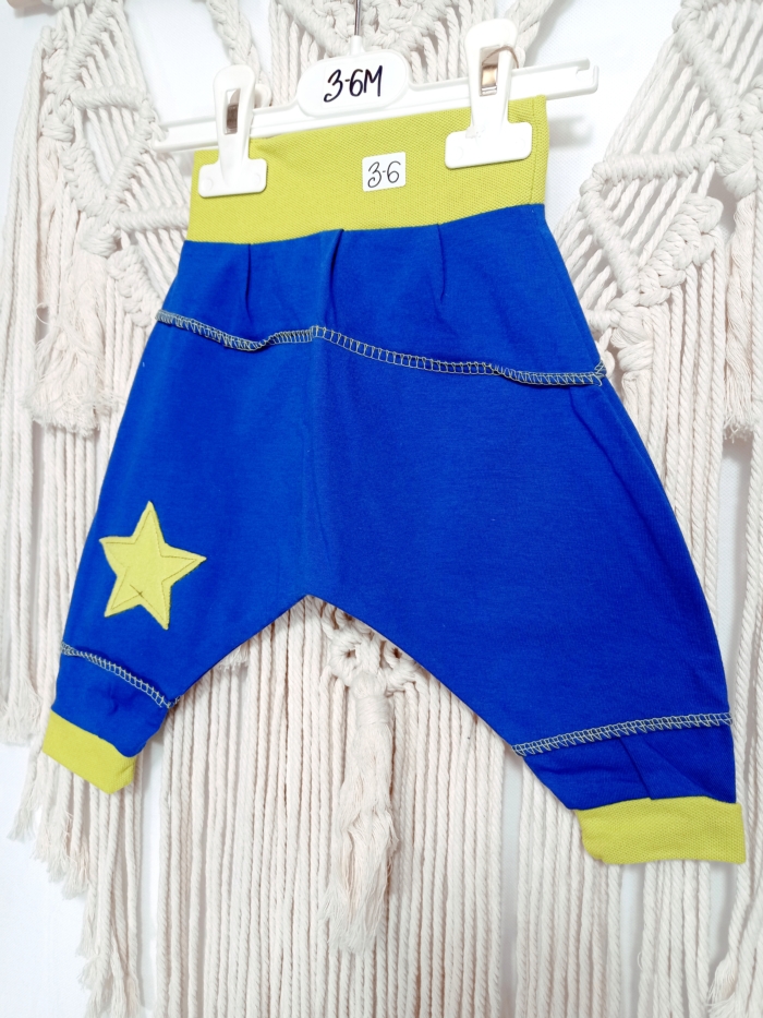 pantalón bombacho niño azul