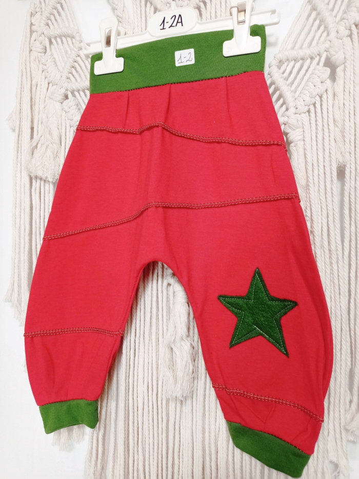 pantalón bombacho niño rojo