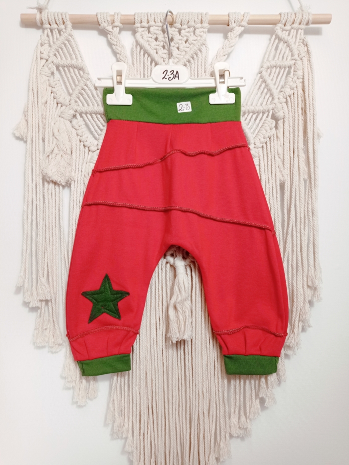 pantalón bombacho niño rojo