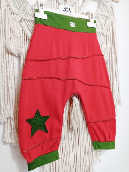 pantalón bombacho niño rojo