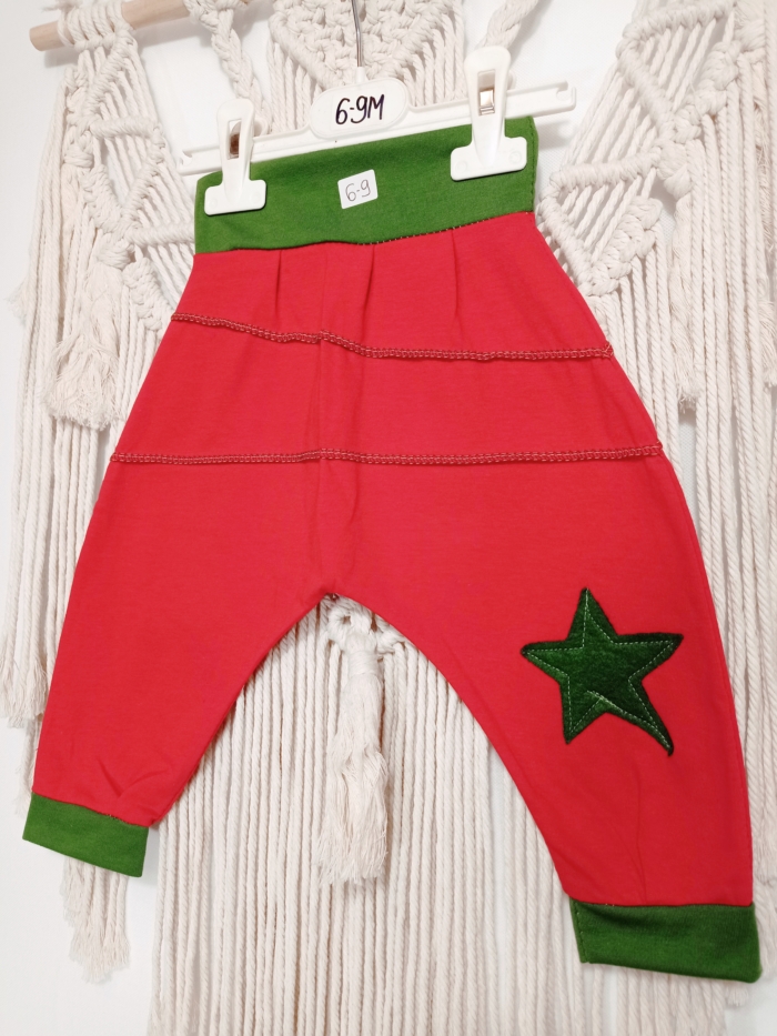 pantalón bombacho niño rojo