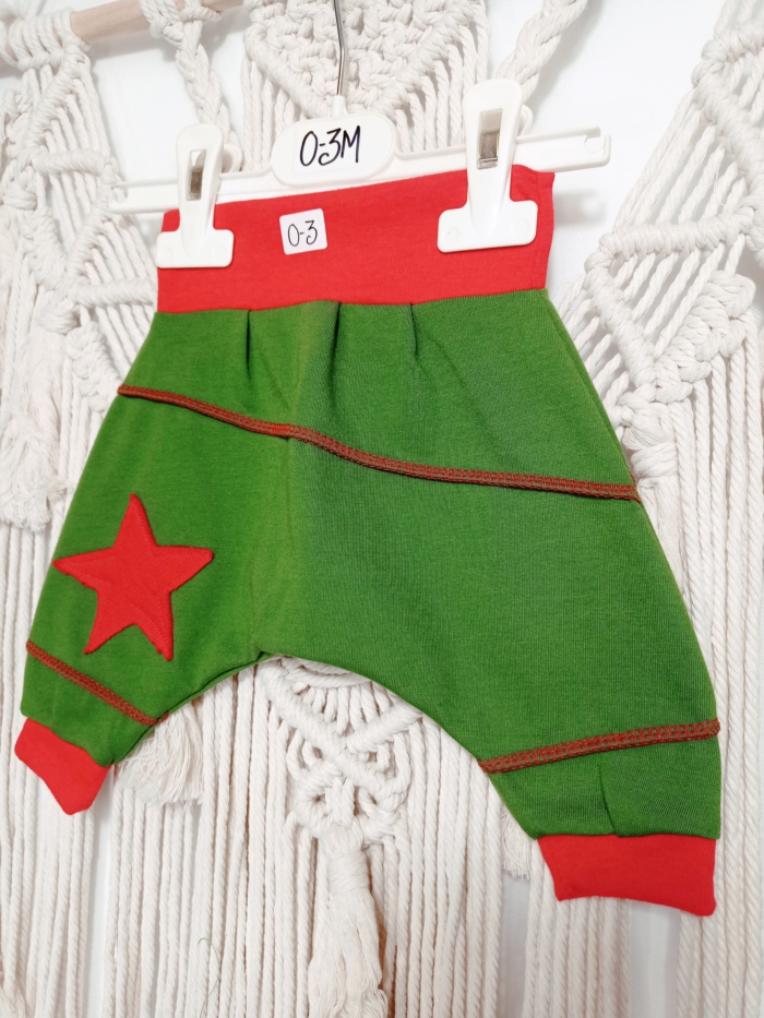 pantalón bombacho niño verde