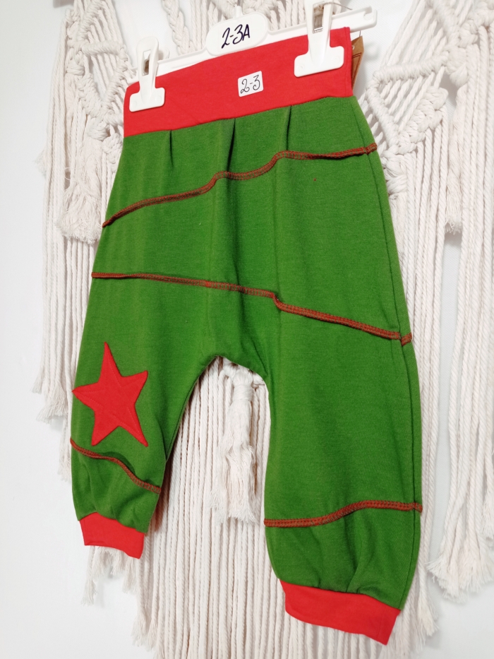 pantalón bombacho niño verde