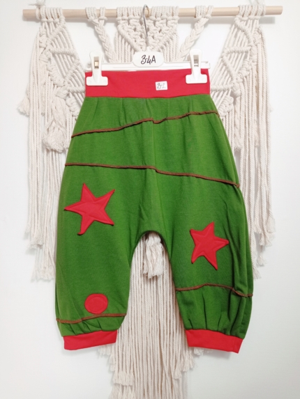 pantalón bombacho niño verde