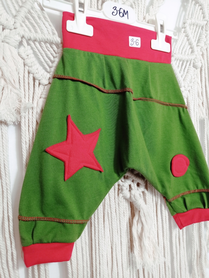 pantalón bombacho niño verde