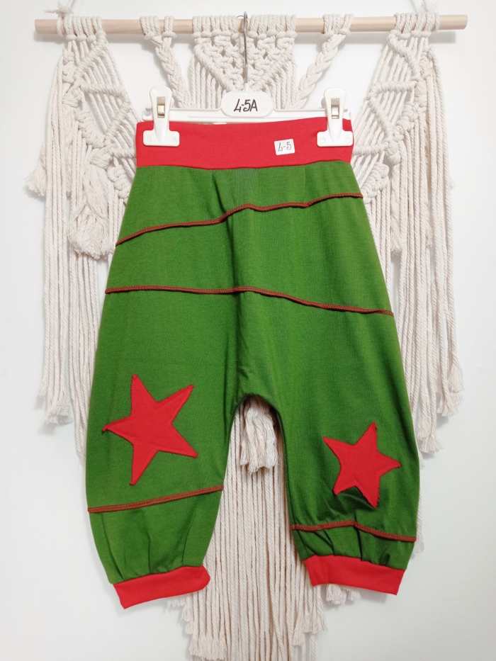 pantalón bombacho niño verde