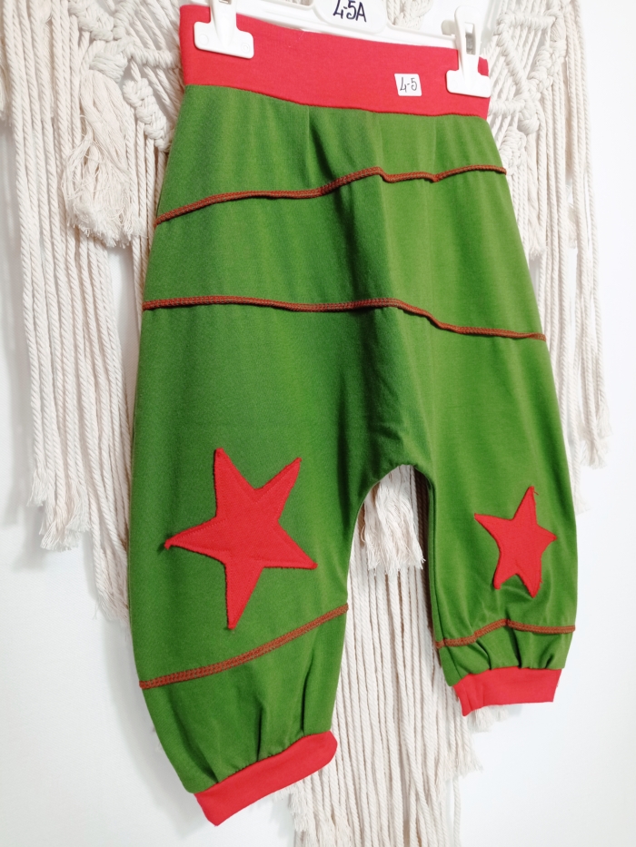 pantalón bombacho niño verde