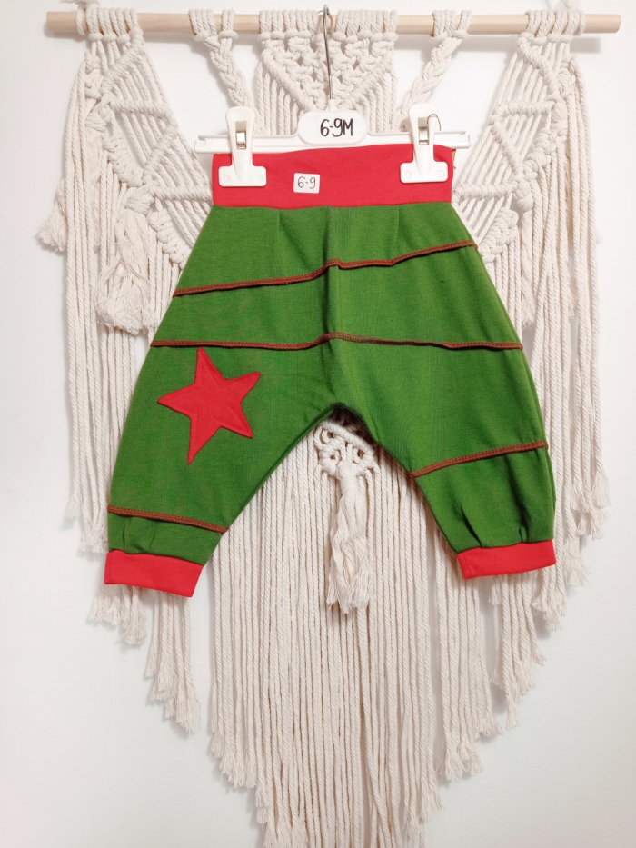 pantalón bombacho niño verde