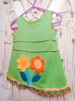 pichi infantil de algodón verde