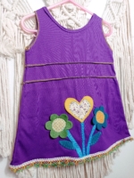 pichi infantil de algodón violeta