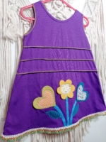 pichi infantil de algodón violeta