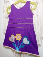 pichi infantil de algodón violeta