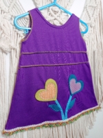 pichi infantil de algodón violeta