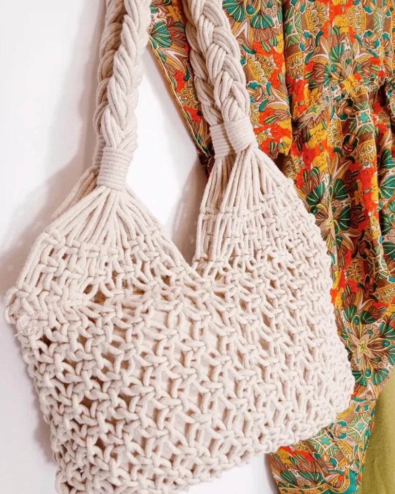 bolso de macramé