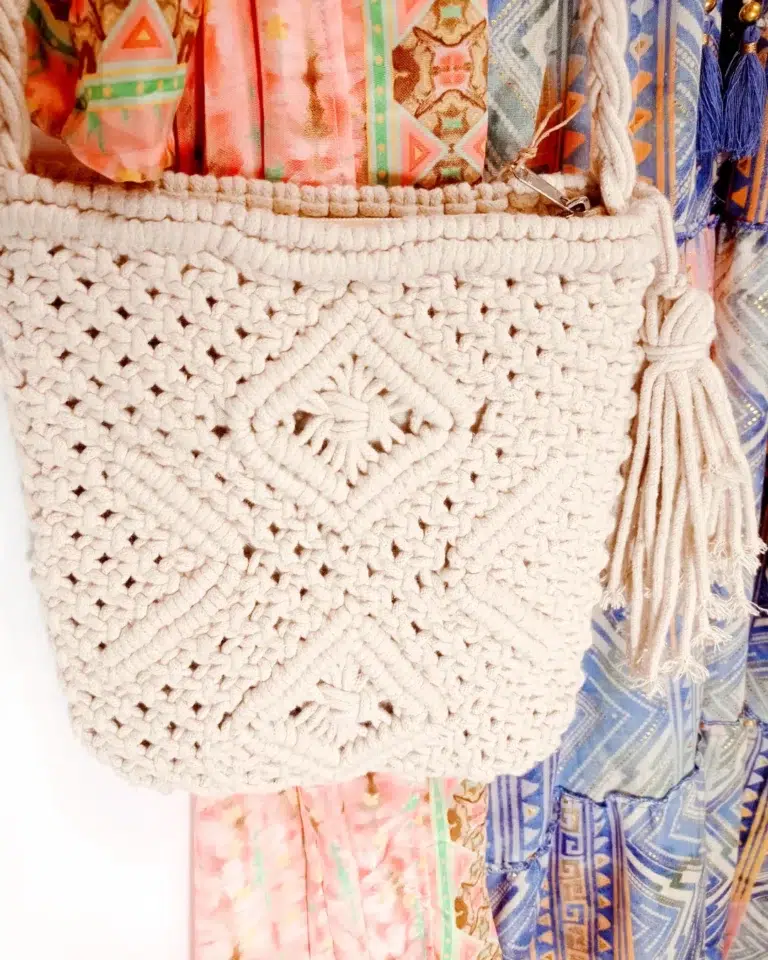 bolso de macramé