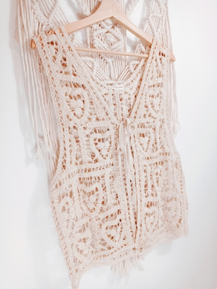 chaleco crochet Tara boho ibicenco - La Gata Voladora