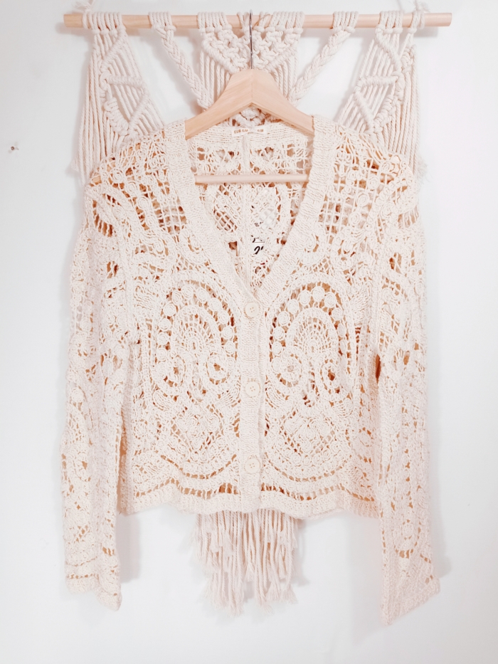 chaqueta de ganchillo estilo boho