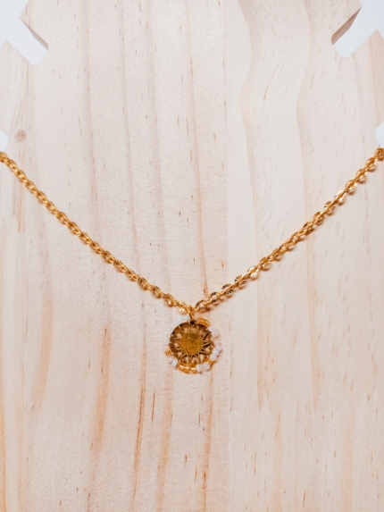 gargantilla acero Cleo cuentas colores tonos pastel estilo boho chic La Gata Voladora Alpujarra Almería