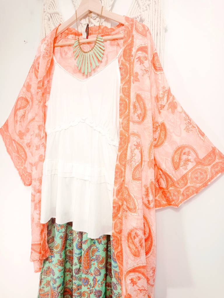 kimono de seda boho