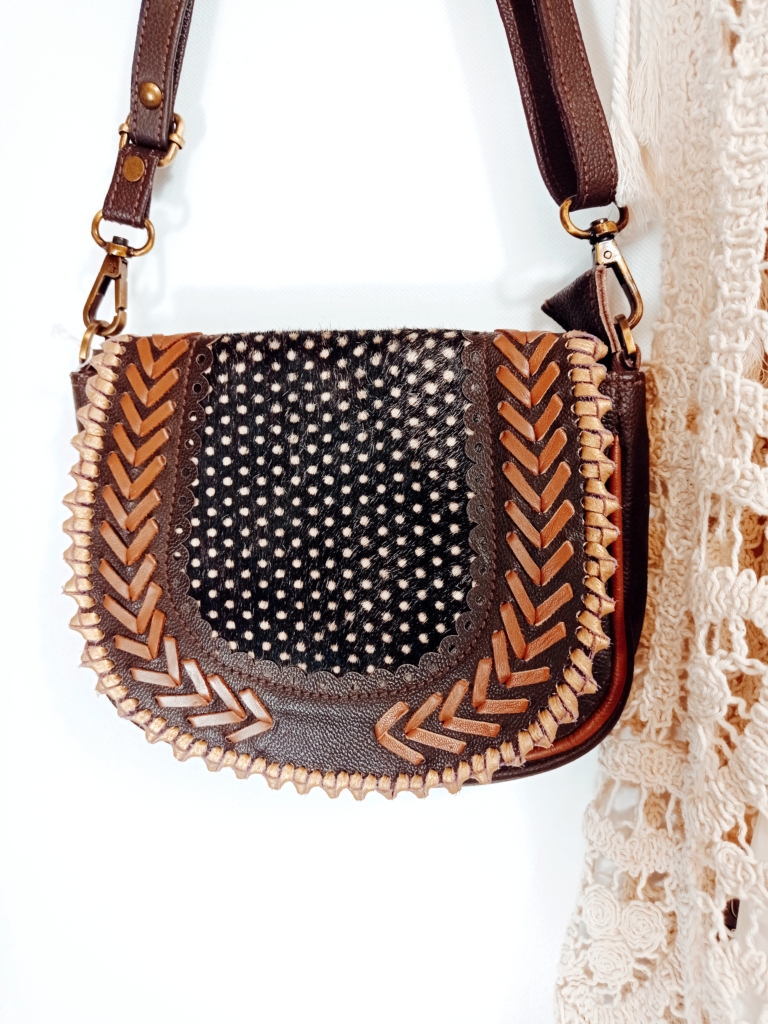 bolso de cuero vintage