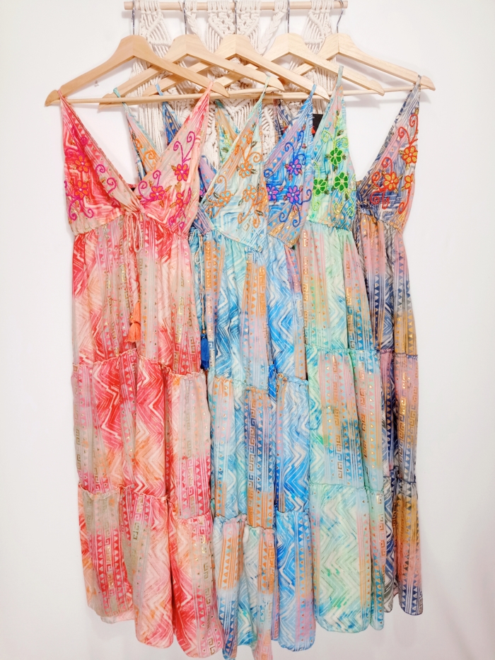 vestido bordado boho