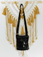 Bandolera de Piel Tarifa negra y marrón – La Gata Voladora