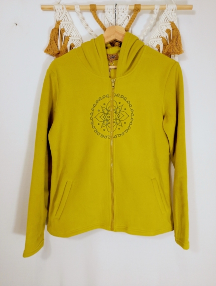 Chaqueta Forro Polar Mostaza Coline