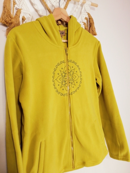 Chaqueta Forro Polar Mostaza Coline