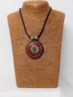 Collar Mándala Boho Chic Rojo – La Gata Voladora