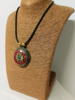 Collar Mándala Boho Chic Rojo – La Gata Voladora