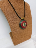 Collar Mándala Boho Chic Rojo – La Gata Voladora