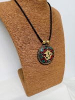 Collar Shiva Om boho chic rojo – La Gata Voladora