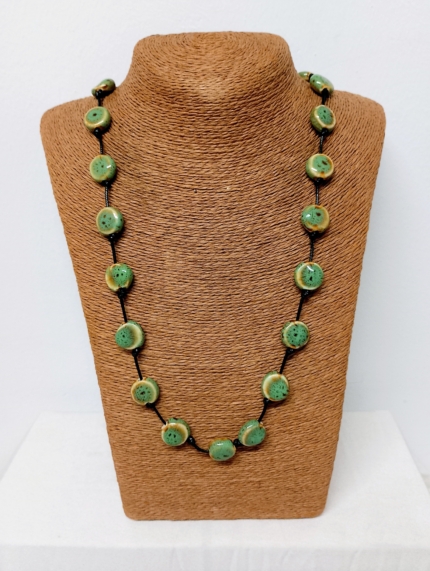 Collar Kira boho artesanal de cerámica – La Gata Voladora